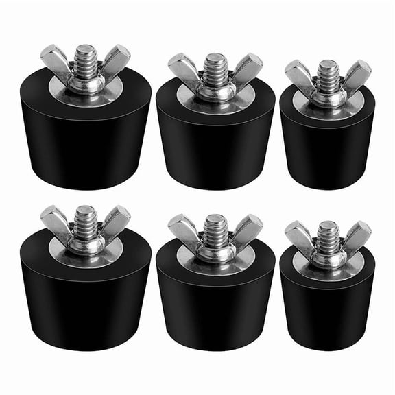 WQNZMADO 6 Pack 3 Size Pool Winterizing Plug for Swimming Pool Holes,Expansion Plugs for Above Ground Pool Skimmer