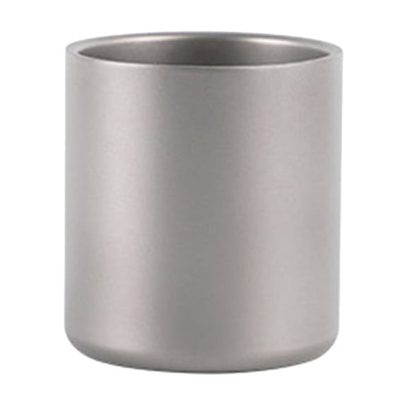 WQNZMADO 600Ml Double Wall Titanium Water Cup Coffee Tea Mug for Home Outdoor Camping Hiking Picnic Without Handle