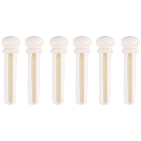 WQNZMADO 6Pcs Real Bone Material Acoustic Guitar Bridge Pins With Pearl Shell Dot