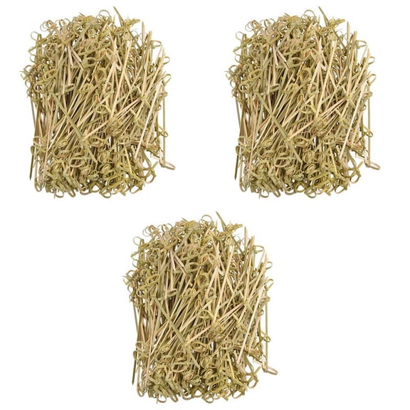 WQNZMADO 900 Pack Bamboo Cocktail Picks Cocktail Toothpicks Bamboo Skewers Toothpicks for Appetizers 4 Inch