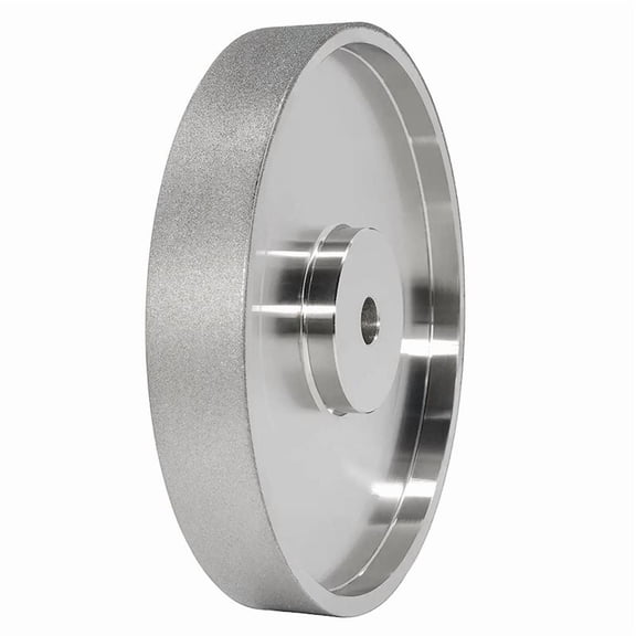 WQNZMADO CBN Grinding Wheel, 6Inch Dia x 1Inch Wide, with 1/2Inch Arbor, Diamond Grinding Wheel for Sharpening HSS, 320 Grit