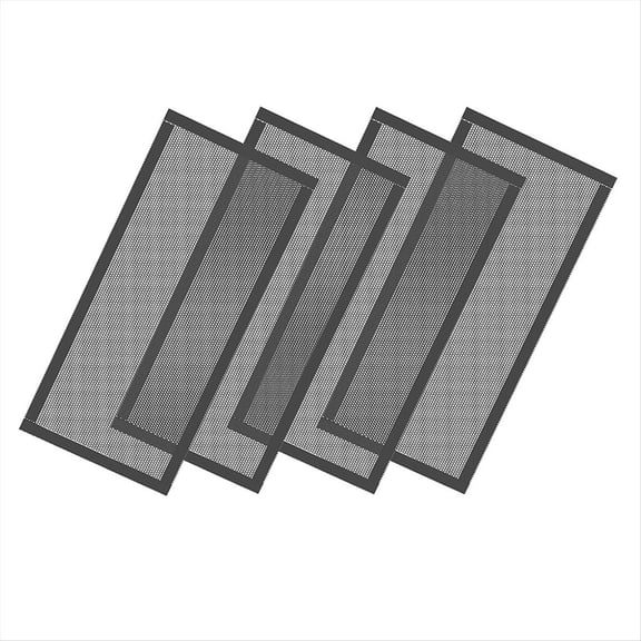 WQNZMADO Floor Vent Covers, Strong Magnetic Vent Mesh Air Vent Filters, 4x10Inch PVC Floor Register Vent Screens, 4PCS