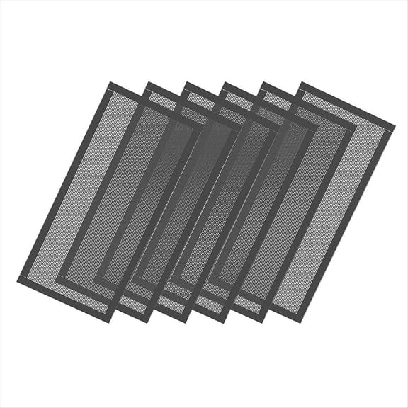 WQNZMADO Floor Vent Covers, Strong Magnetic Vent Mesh Air Vent Filters, 4x10Inch PVC Floor Register Vent Screens, 6PCS