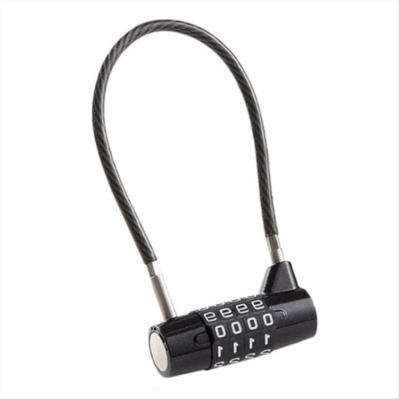 WQNZMADO Luggage Locks, 4-Digit Security Suitcase Locks, Combination Padlock for Suitcases Flexible Cable Travel Lock, Bike Lock