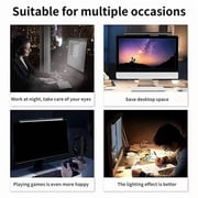 WQNZMADO Monitor Light Bar, LED Desk Lamp Dimmable Computer Lamp Eye-Caring Lamp USB Reading Light Backlight Screen Light Bar