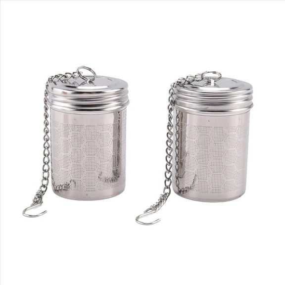 WQNZMADO Tea Infusers for Loose Tea 2 Pack Stainless Steel Loose Leaf Tea Steeper Extra Fine Mesh Tea Balls with Drip Dray