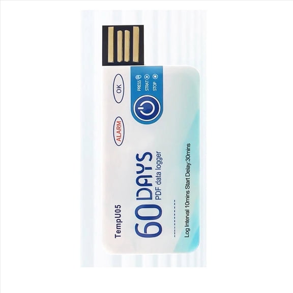 WQNZMADO TempU05 Temperature Data Logger 60 Days Disposable Temperature Analyzer PDF USB