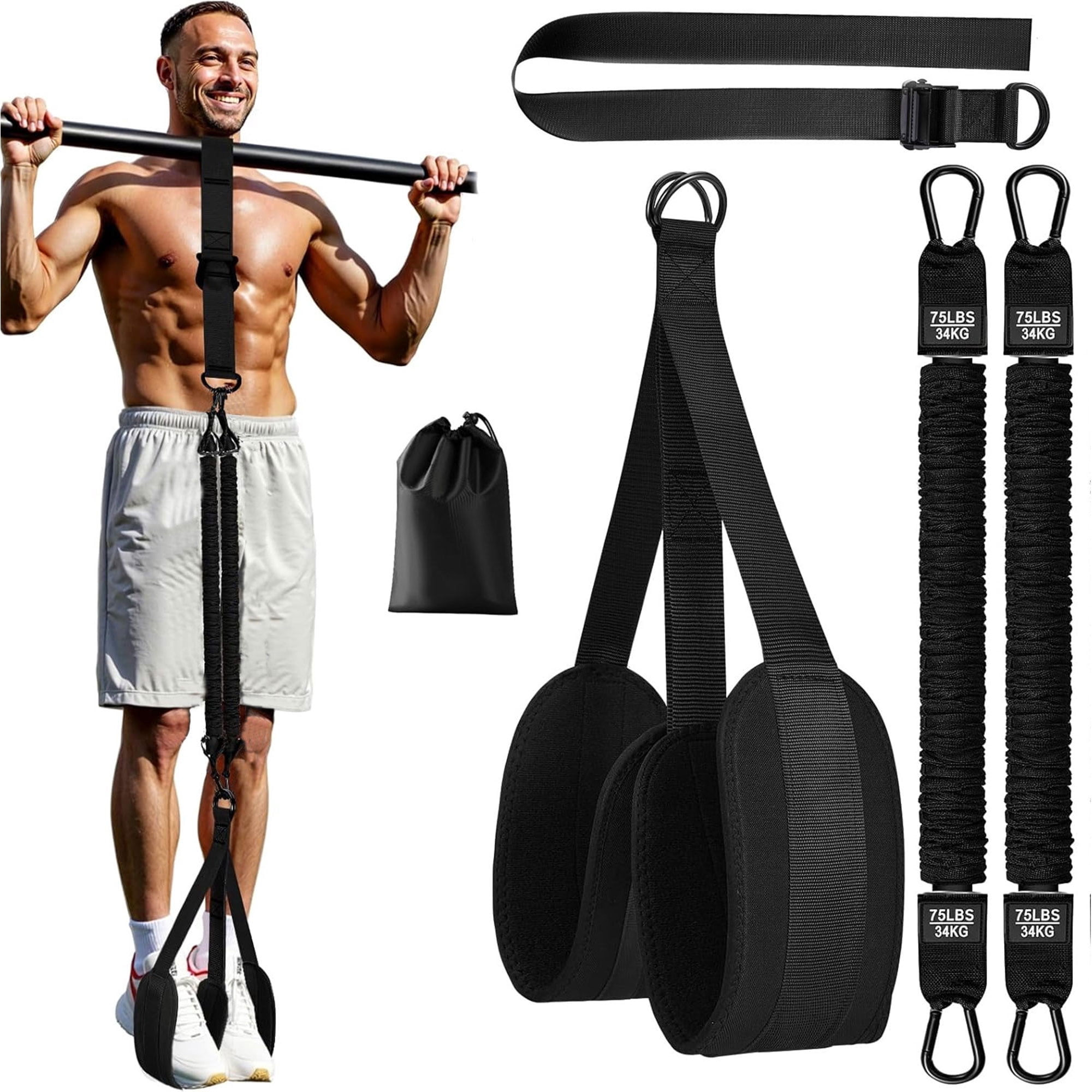 Pull-Up Assistance Resistance Bands for Strength Training
