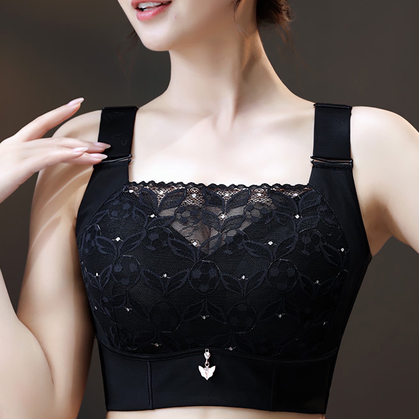 CHGBMOK Bras For Women Plus Size Bra Push Up Full Coverage Comfortable Bralette Breathable No Underwire Everyday Bras