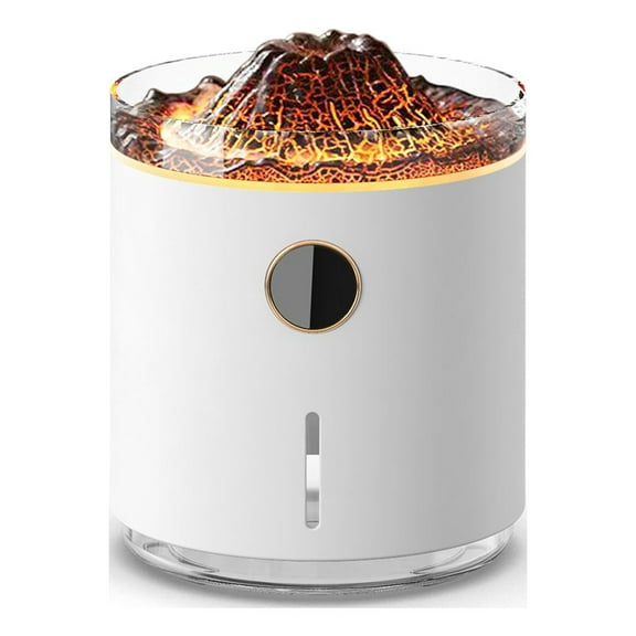 WQQZJJ Aromatherapy Essential Oil Diffusers, Diffuser/Humidifier,Flame And Volcano,Included 50ML Hotel Collection Essential Oil For Home, Bedroom,Large Room,Gift Humidifiers For Home Small Humidifier
