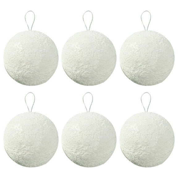 WQQZJJ Christmas Balls Ornaments Big Christmas Balls 6Pcs Christmas Balls Baubles Party Xmas Tree Decorations Hanging Ornament Decor4/6/8cm Large Christmas Ornaments