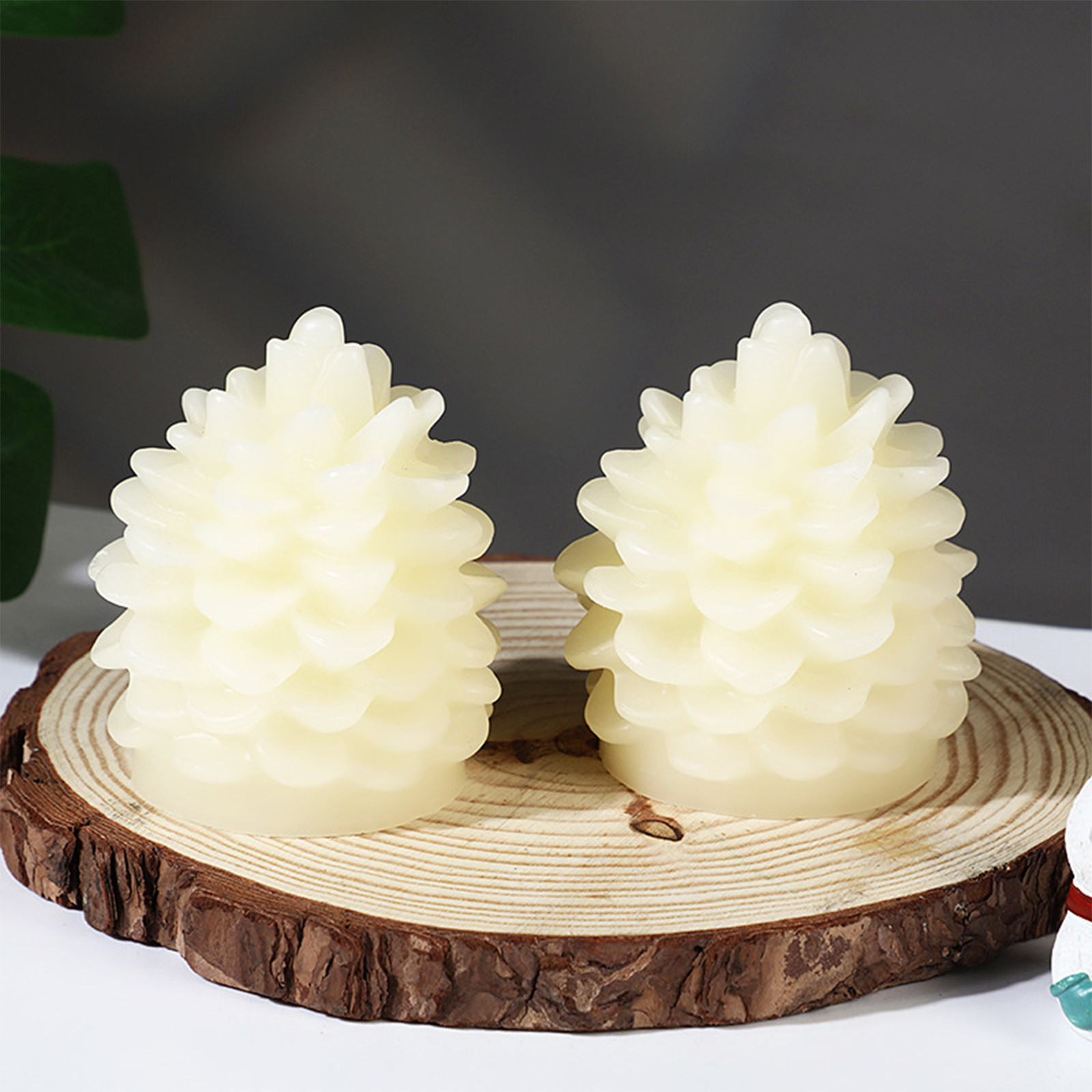 WQQZJJ Christmas Tree LED Candle Flickering Battery Powered Flameless