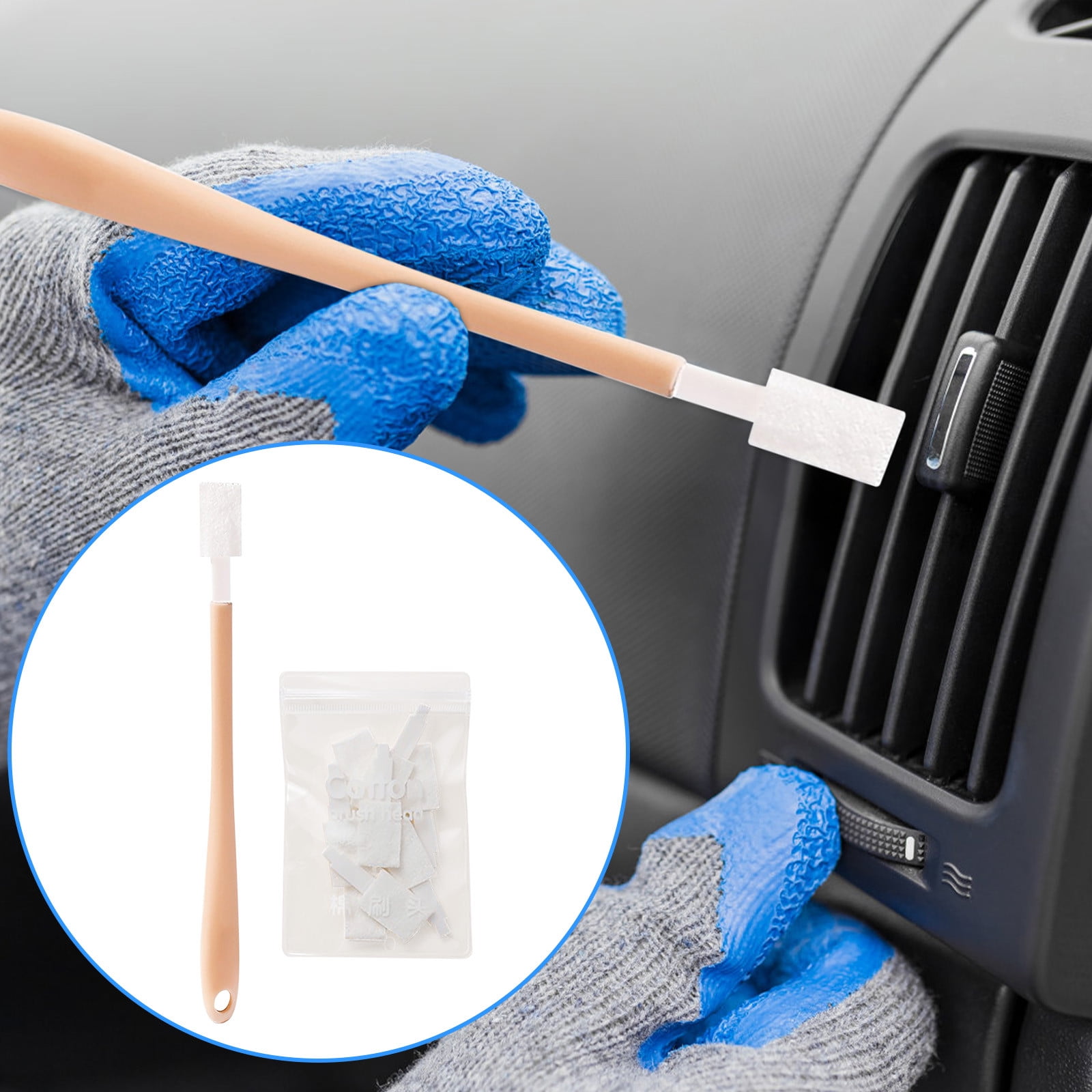 WQQZJJ Clean Supplies 30PCS Disposable Crevice Cleaning Brush Tool Set