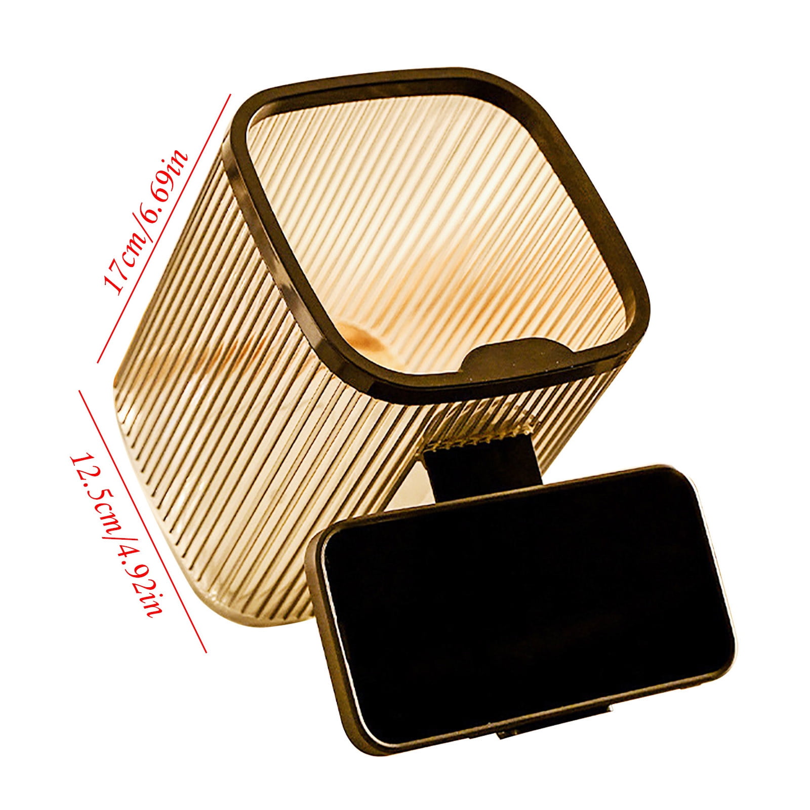 WQQZJJ Garbage Can Mini Desktop Trash Can Office Bedside Desk Storage