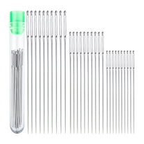 20 Large Eye Stitching Needles Big Eye Hand Sewing Needles with