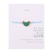 WQQZJJ Jewelry For Women Christmas Sale Deals Women Card Bracelet, European And American Retro Gift Blessing Card Bracelet For Teachers Friends, Charm Bracelet With Safety Chain on Clearance