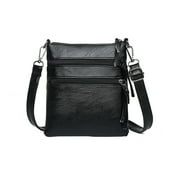 WQQZJJ Organization And Storage Women's Crossbody Bag, Medium Zipper Pocket Crossbody Strap, Soft Leather Women's Shoulder Bag On Clearance