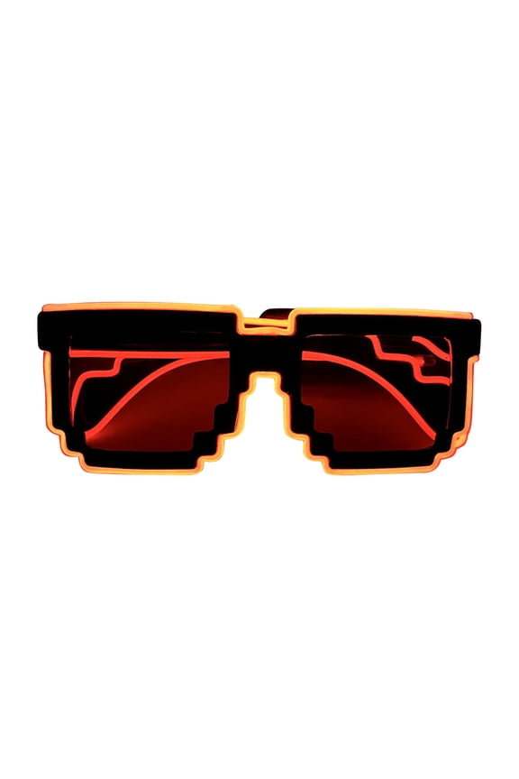 Polarized Sunglasses for Men's and Women Rectangle Sunglasses LED Luminous Glasses Sunglasses Toy Cool Style
