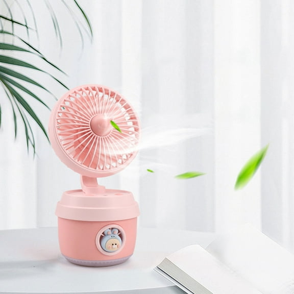 WQQZJJ Portable Electric Fan Rechargeable Water C-ooling Ecologically Friendly Cooler Spray Humidifier With USB For Dorm Office Desktop Humidifiers For Home Small Humidifier