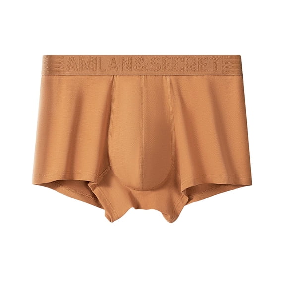 WQQZJJ Super Soft Underwear for Men, Summer Cool Comfortable Breathable Boxer Briefs Solid Color Cotton Quick Drying Active Underpants