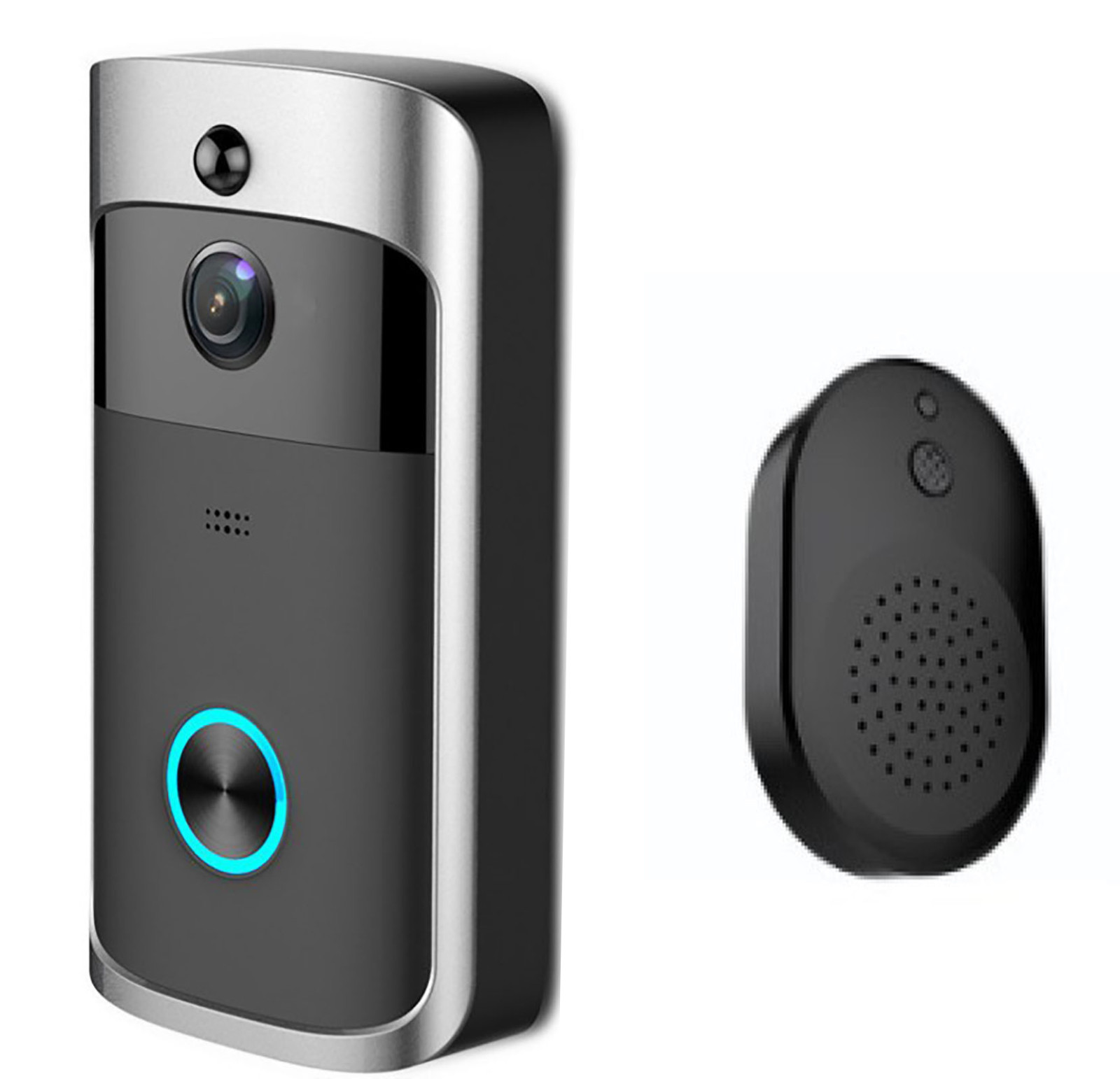WQQZJJ V5 Low Power WiFi Doorbell Wireless Doorbell Visual Doorbell