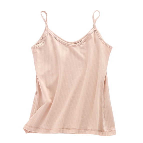 WQQZJJ Women's Cotton Vest Top Women's Plus Size V-neck Camisole Undershirt Cotton Knitted Outer Slim Slim Bottom Tank Top Inner Bottom Shirt