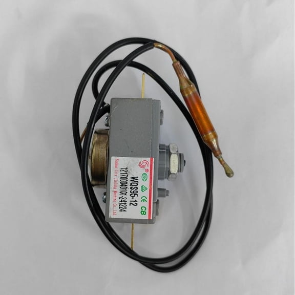 WQS93 12T 20A Manual Reset Thermostat Designed for Electric Water Heaters with 93C Thermal Protection and Four Pin Electrical Interface