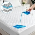 thumbnail image 1 of Waterproof Mattress Protector Twin Size, Noiseless White Bed Mattress Pad Cover, Soft Waterproof Breathable with Deep Pocket 6-21", Washable for Home Bedroom Hotel, 1 of 7