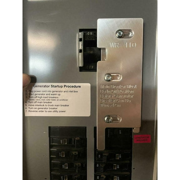 WR-110 Square D 200 amp Aluminum Electrical Panel