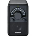 Sangean WR-15BK AM/FM Table Top Wooden Radio, Black Leatherette ...