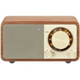 WR7WL Wood Mini Bluetooth Speaker with FM Tuner and Auxin