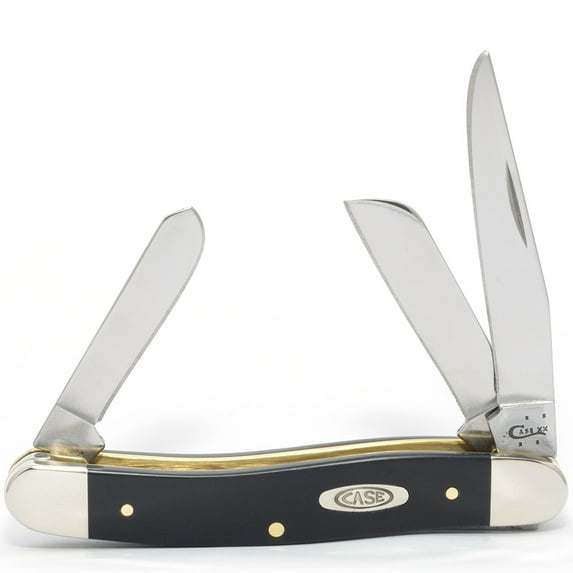 WR Case XX Pocket Knife 22413 BLACK SYNTHETIC MEDIUM STOCKMAN(2318 SS)