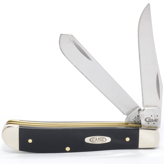 WR Case XX Pocket Knife 22414 BLACK SYNTHETIC MINI TRAPPER(2207 SS)