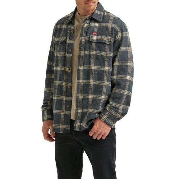 Wrangler® Men's Fleece Shirt Jacket, S-3XL