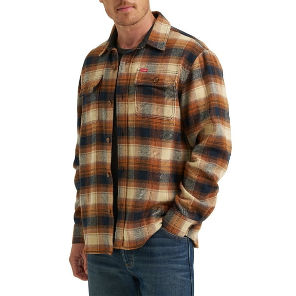 Wrangler® Men's Fleece Shirt Jacket, S-3XL