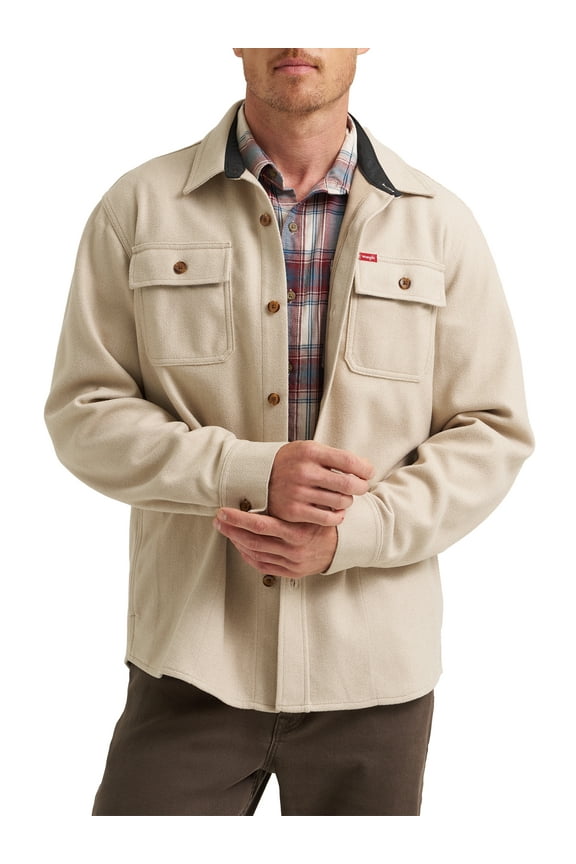 ® Men's Fleece Shirt Jacket, S-3XL