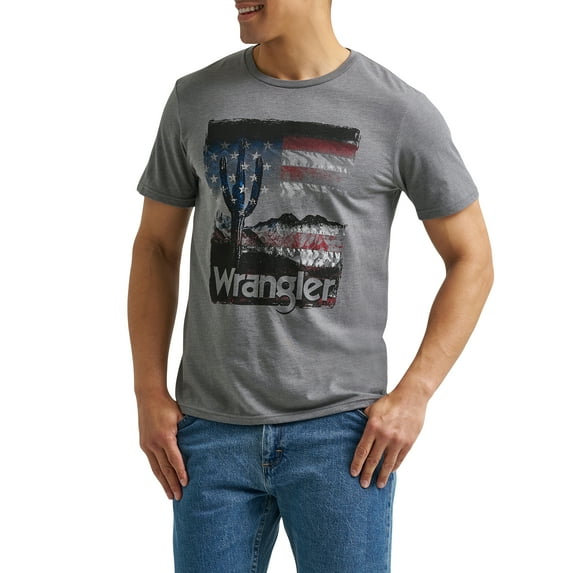 Wrangler® Men's and Big Men's Regular Fit Short Sleeve Graphic Tee, Sizes S-3XL