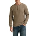 thumbnail image 1 of Wrangler® Men's Long Sleeve Henley Shirt, Sizes S-3XL, 1 of 4