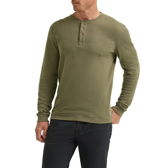 Wrangler® Men's Long Sleeve Henley Shirt, Sizes S-3XL
