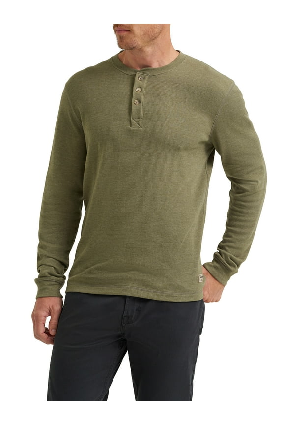 ® Men's Long Sleeve Henley Shirt, Sizes S-3XL