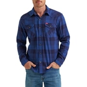 Wrangler® Men's Slim Fit Long Sleeve Woven Twill Shirt with Sunglasses Cleaner, Sizes S-5XL