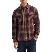 Wrangler® Men's Slim Fit Long Sleeve Woven Twill Shirt with Sunglasses Cleaner, Sizes S-5XL