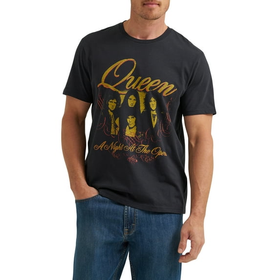 Wrangler® Men's Short Sleeve Queen Graphic Band Tee, Sizes S-3XL