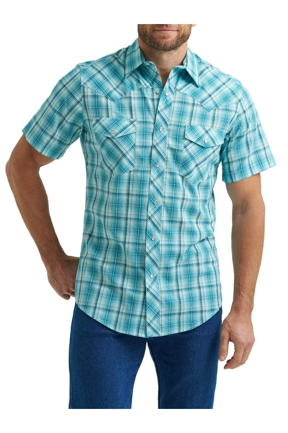 Mens Short Sleeve Western Shirt