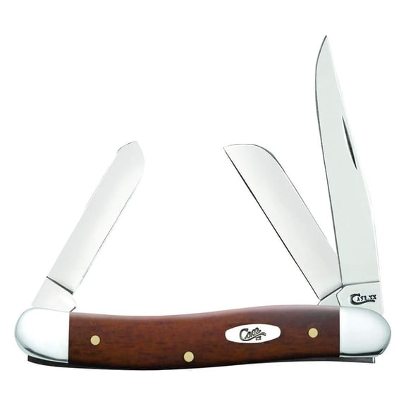 WR XX Pocket Knife Chestnut Smooth Bone Medium Stockman Item #28701 - (6318 SS) - Length Closed: 3 5/8 Inches