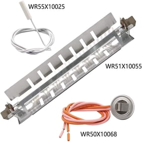 WR51X10055 Refrigerator Defrost Heater Assembly for General Electric GE Hotpoint, Sliver