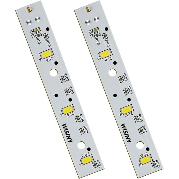WR55X26671 Refrigerators LED Light Board 2PCS Compatible for GE LED Refrigerators Light Bulb GE Freezer Light Bulb Replacement PS11767930 AP6035586 4468532 EAP11767930 LED3344588