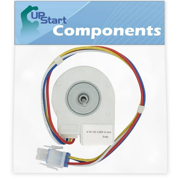 WR60X10185 Evaporator Fan Motor Replacement for General Electric PSS26MGTABB Refrigerator - Compatible with WR60X10185 Evaporator Motor - UpStart Components Brand