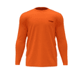 thumbnail image 1 of WRANGLER Long Sleeve Shirt Moisture Wicking Crew Neck Sweatshirt, Medium, Orange, 1 of 4