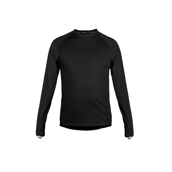 WRANGLER Men's Performance Long Sleeve Thermal Shirts for Men Crew Neck Waffle Shirt, M, Black